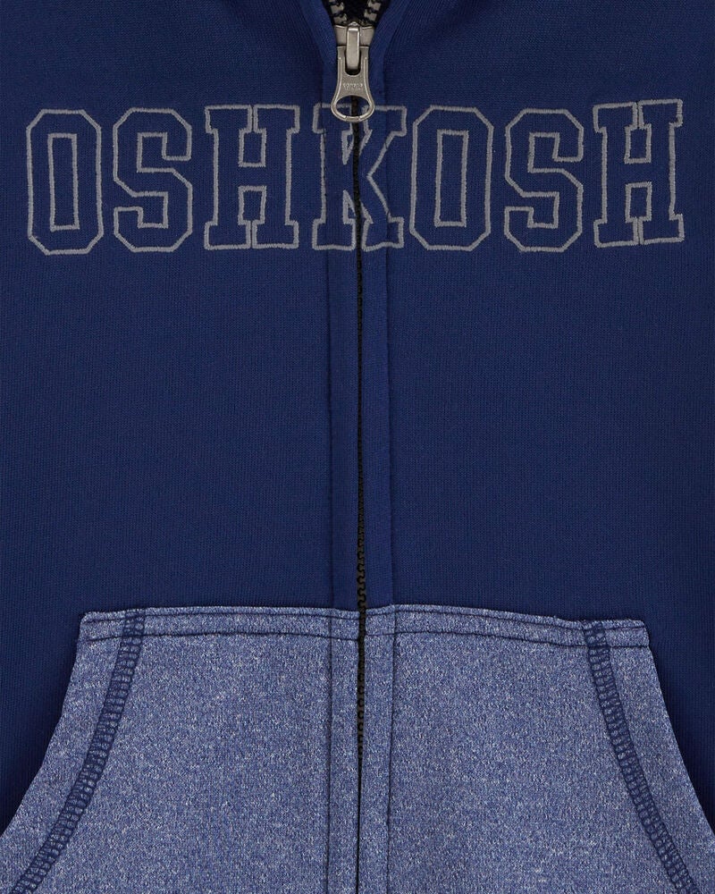 Toddler 2-Piece OshKosh Logo Zip Jacket & French Terry Pants Set, image 3 of 7 slides