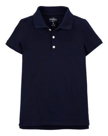 Kid Pique Cotton Uniform Polo, 