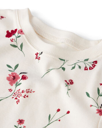 Baby Organic Cotton Pajamas in Rosethorn Hollow Print, 