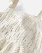 Baby Organic Cotton Pointelle Romper, image 2 of 5 slides