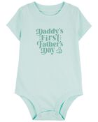 Baby First Father's Day Cotton Bodysuit, image 1 of 3 slides