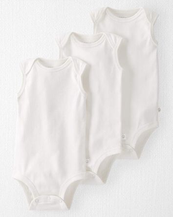 Baby 3-Pack Organic Cotton Bodysuits, 