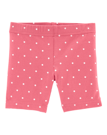 Toddler Polka Dot Bike Shorts, 