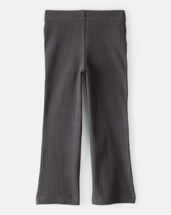 Toddler Girl Cotton Flare Active Pants - Black, 