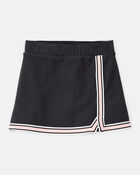 Girls Knit Active Skort - Black, image 1 of 5 slides