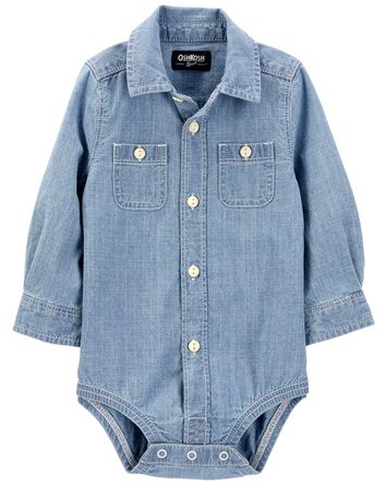 Baby Classic Button-Front Bodysuit, 