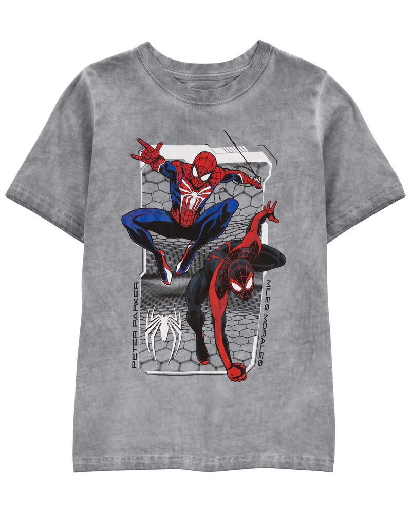 Kid Spider-Man Acid Wash Graphic Tee, image 1 of 2 slides