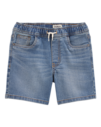 Kid Pull-On Denim Short - Blue Wash, 