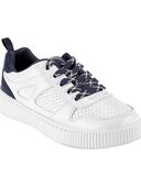 White/Navy - Kid Colorblock Casual Sneakers