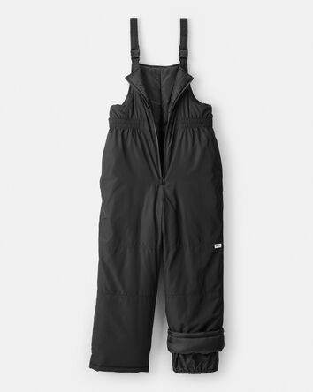 Kid Overall Snow Bibs - Black, 