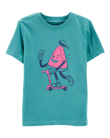Toddler Watermelon Short-Sleeve Graphic Tee - Green, 