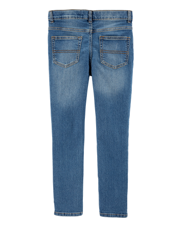 Kid Medium Blue Wash Skinny-Leg Jeans, 
