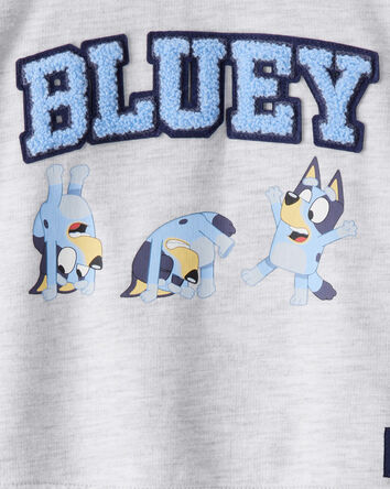 Baby Boy Bluey Colorblock French Terry Sweatshirt - Grey, 