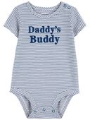 Navy - Baby Cotton Daddy's Buddy Bodysuit