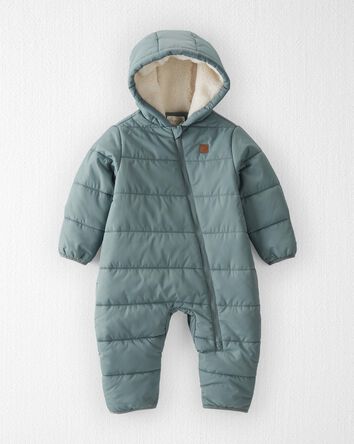 Baby Recycled Puffer One-Piece, 
