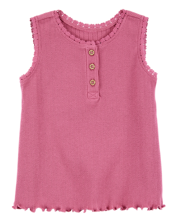Toddler Rib Tank Top - Pink, 