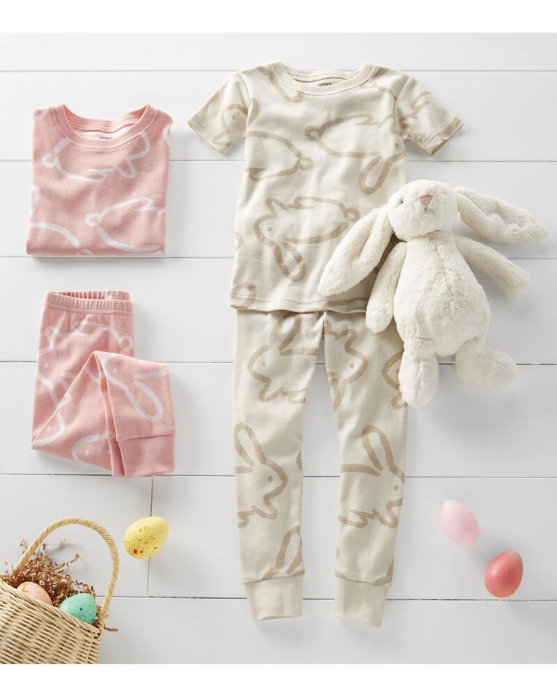 Toddler 2-Piece Bunny 100% Snug Fit Cotton Pajamas, image 3 of 4 slides