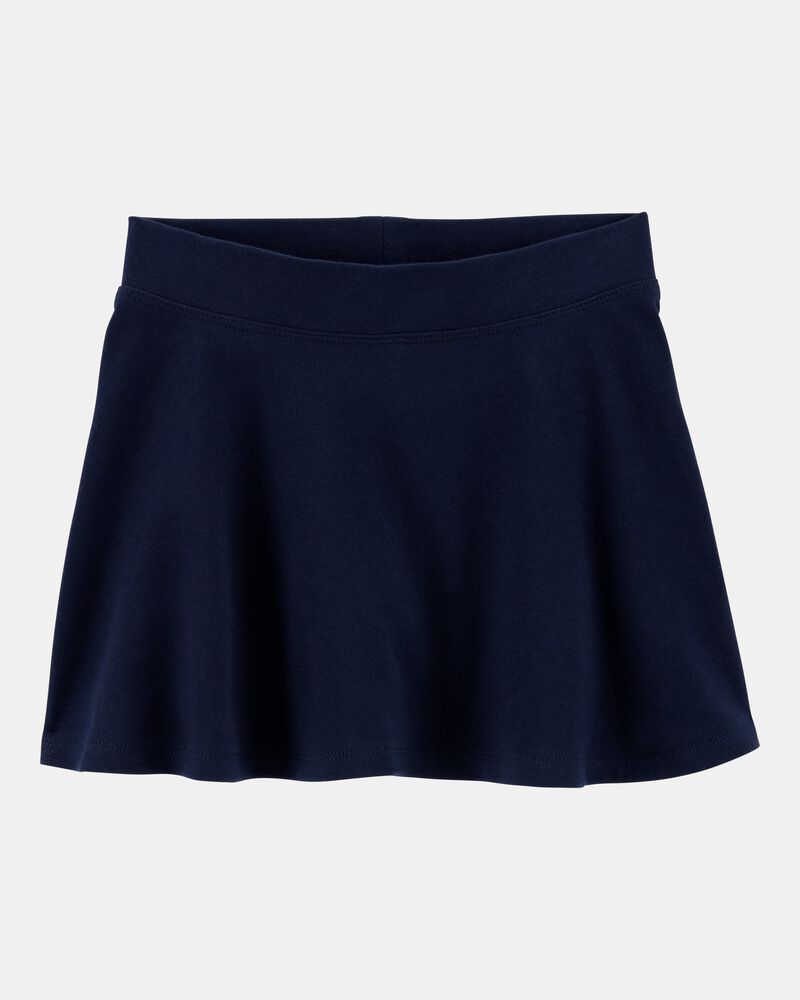 Toddler Girl Ponte Knit Uniform Skort - Navy, image 1 of 6 slides