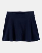 Toddler Girl Ponte Knit Uniform Skort - Navy, image 1 of 6 slides