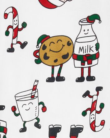 Toddler 2-Piece Santa Cookies 100% Snug Fit Cotton Pajamas, 