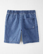 Kid Organic Cotton Chambray Shorts, image 2 of 5 slides