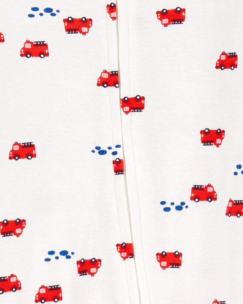 Baby 2-Pack 2-Way Zip Cotton Sleep & Play Pajamas, image 2 of 5 slides