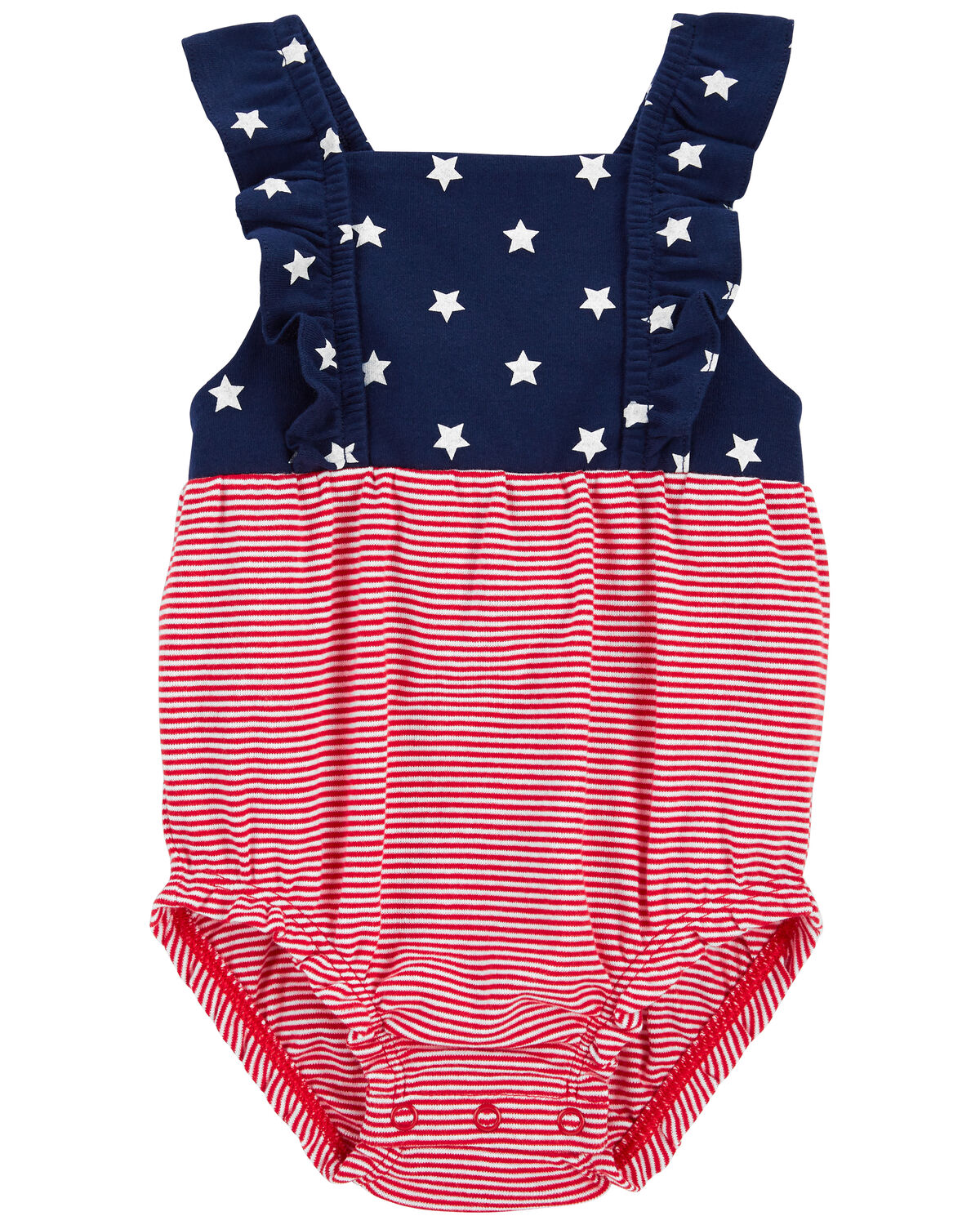 Red/White/Blue Baby 4th Of July Bodysuit