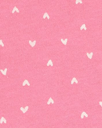 Hearts Peplum Short-Sleeve Tee - Pink, 