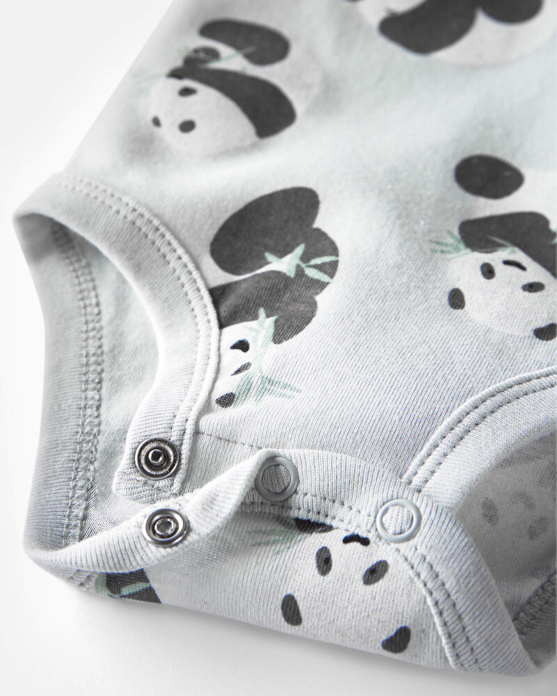 Baby 3-Pack Organic Cotton Rib Bodysuits, image 2 of 7 slides