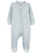 Baby 1-Piece Thermal Textured Footie Pajamas, image 1 of 5 slides