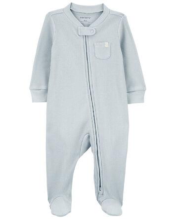 Baby 1-Piece Thermal Textured Footie Pajamas, 