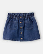 Toddler Girl Denim Button-Front Skirt - Blue, image 1 of 3 slides