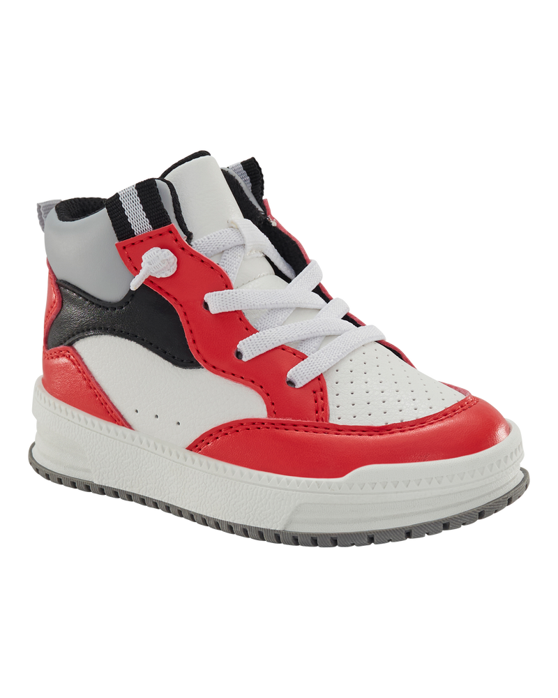 Toddler High-Top Sneakers - Red/White, image 1 of 7 slides