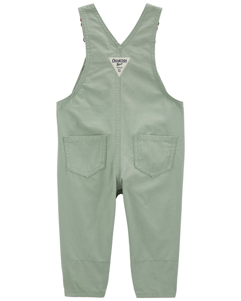 Baby Floral Lined Lightweight Canvas Overalls, image 2 of 4 slides