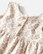 Baby Organic Cotton Floral-Print Dress, image 5 of 6 slides