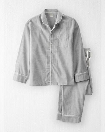 Adult  Women's Organic Cotton Button-Front Pajamas Set, 