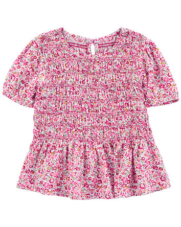 Toddler Floral Peplum Top, 