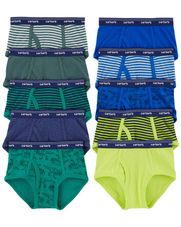 Toddler 10-Pack Cotton Briefs Underwear

, 