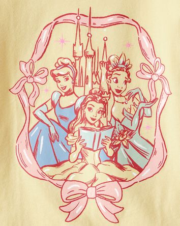 Toddler Girl Disney© Princess Short Sleeve Graphic Tee- Yellow, 