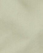 Baby Girl Sleeveless Canvas Romper - Olive, image 2 of 3 slides