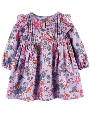 Baby Floral Print Ruffle Dress, 