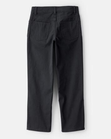 Boys Cotton Chino Pants - Black, 