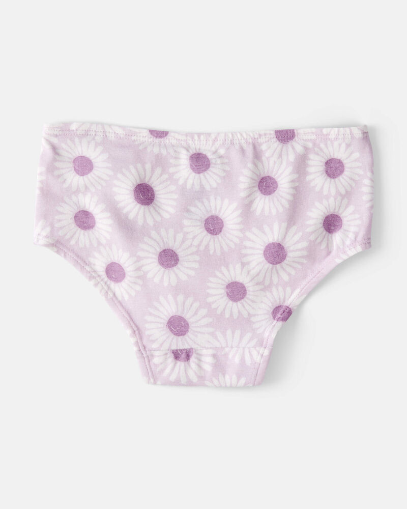 Toddler 7-Pack Striped Floral Brief Stretch Underwear, image 2 of 4 slides