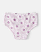 Toddler 7-Pack Striped Floral Brief Stretch Underwear, image 2 of 4 slides