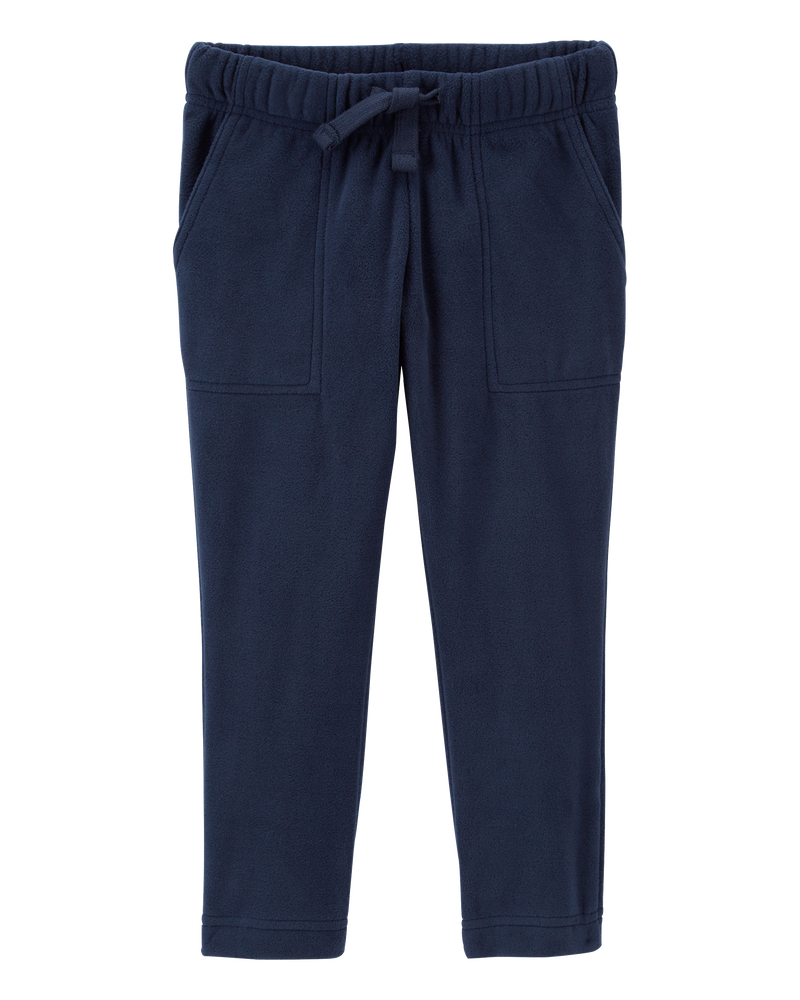 Baby Tapered Leg Microfleece Pull-On Pants, image 1 of 2 slides