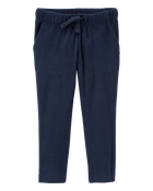 Baby Tapered Leg Microfleece Pull-On Pants, image 1 of 2 slides
