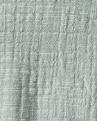 Baby Organic Cotton Textured Gauze Overalls in Sage Pond, image 2 of 5 slides