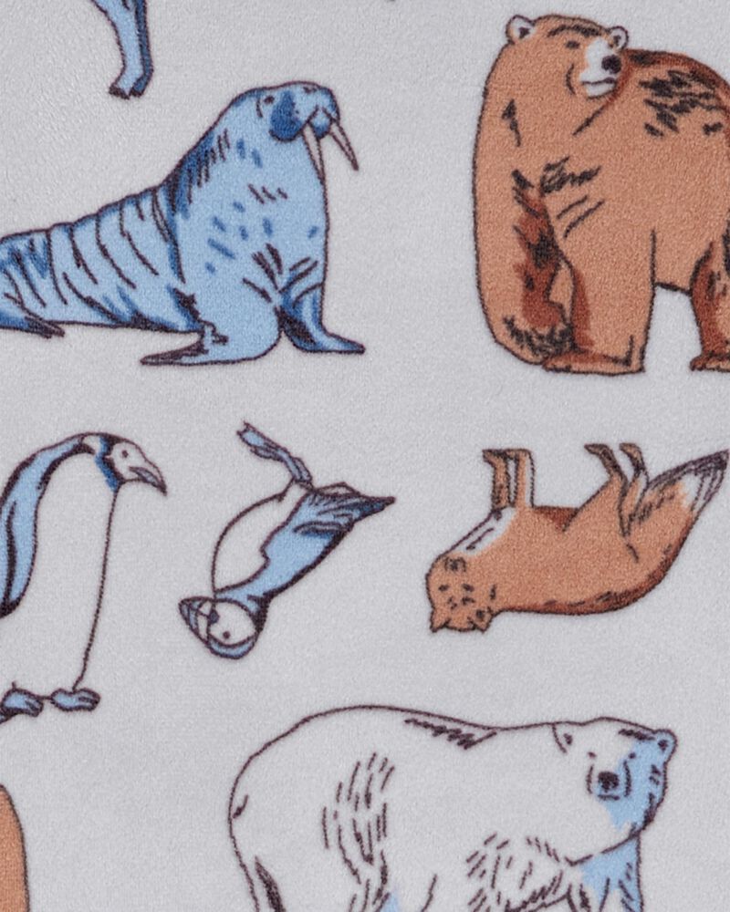 Boys 2-Piece Woodland Fuzzy Velboa Pajama Set, image 2 of 3 slides