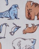 Boys 2-Piece Woodland Fuzzy Velboa Pajama Set, image 2 of 3 slides