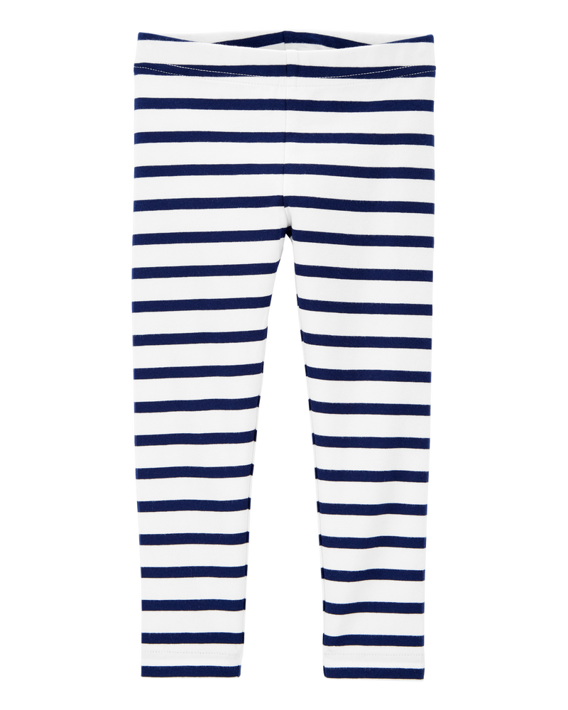 Baby Striped Stretch Leggings, image 1 of 3 slides